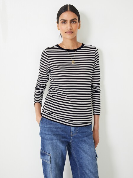 Anna Stripe Jersey Top