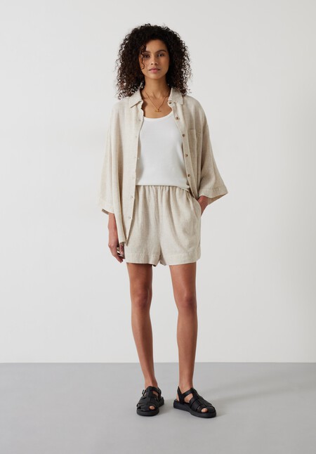 Lana Linen Blend Shorts