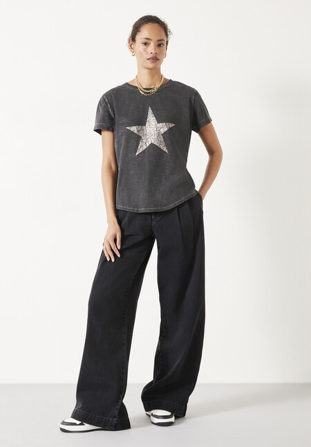 Metallic Crackle Star T-Shirt