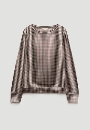 Emily Gingham Puff Sleeve Top