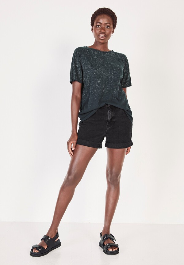 Glitter Crew Neck T-Shirt