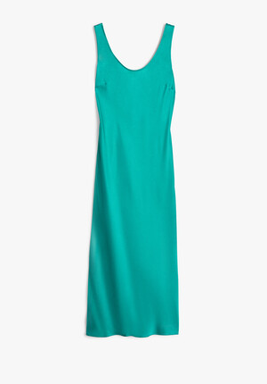 Alysia Satin Midi Dress