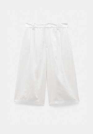 Linen Blend Lya Bermuda Shorts