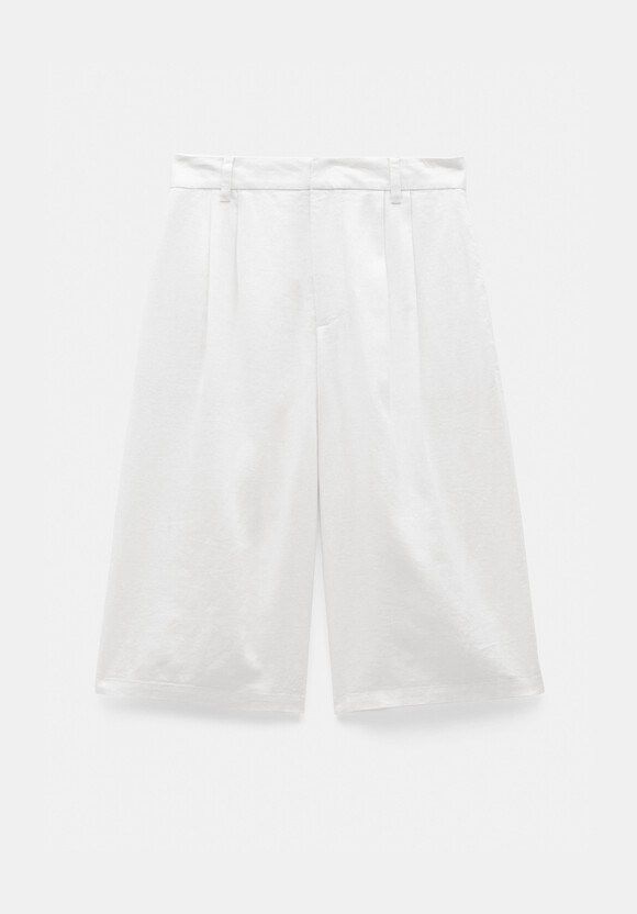 Linen Blend Lya Bermuda Shorts