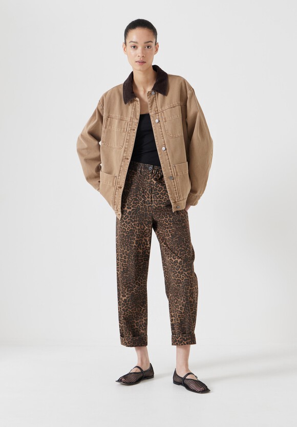 Cord Collar Barn Jacket