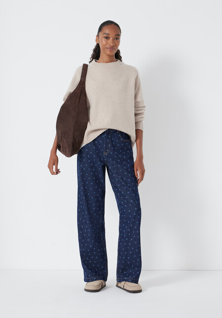 Romy Laser Spot Print Jeans