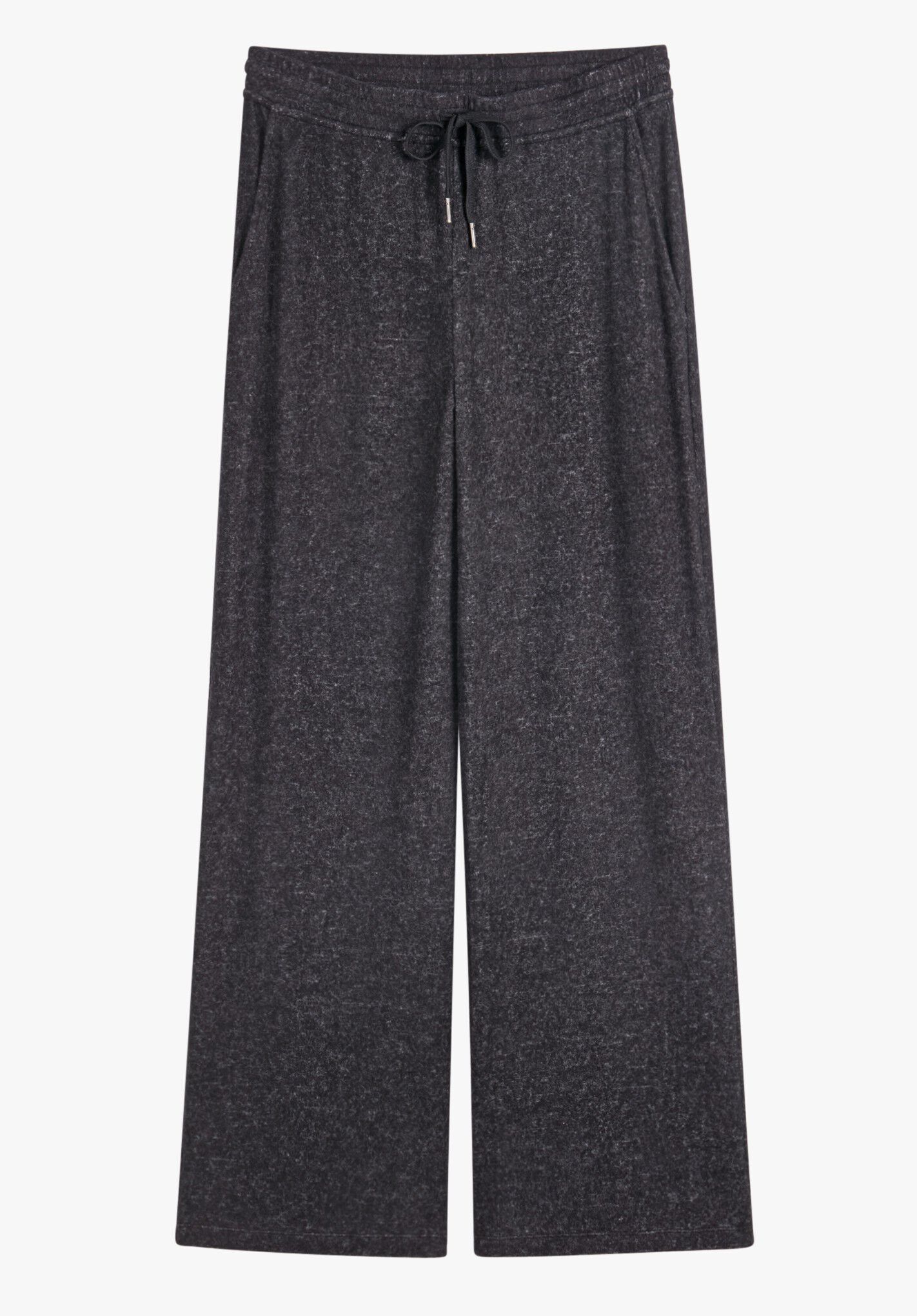 Elle Supersoft Wide Leg Joggers | Charcoal Marl | hush