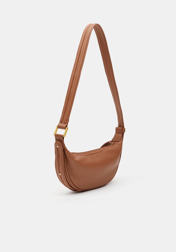 Rory Crescent Leather Crossbody Bag