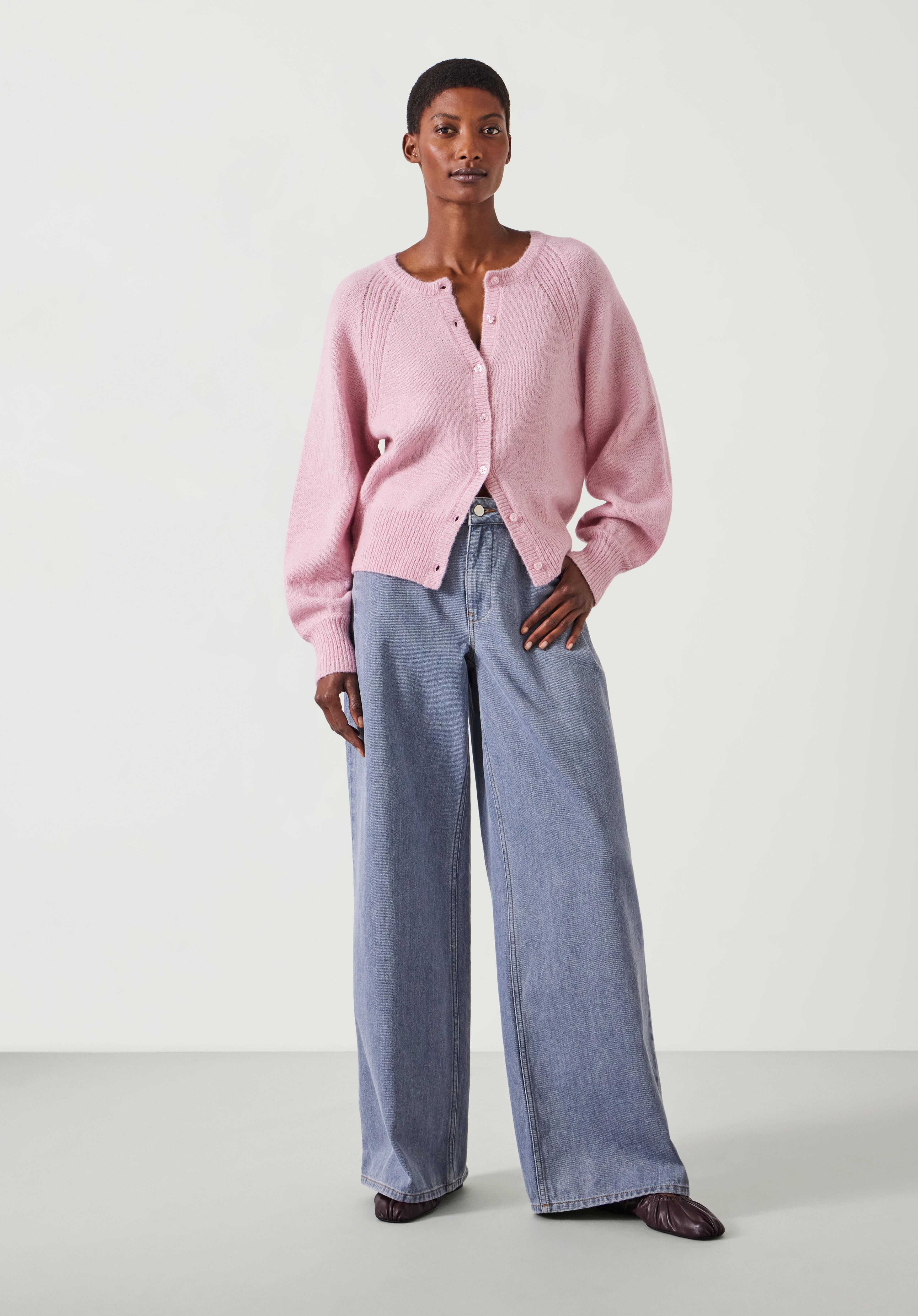 Sophia Wool Blend Cardigan Soft Pink hush