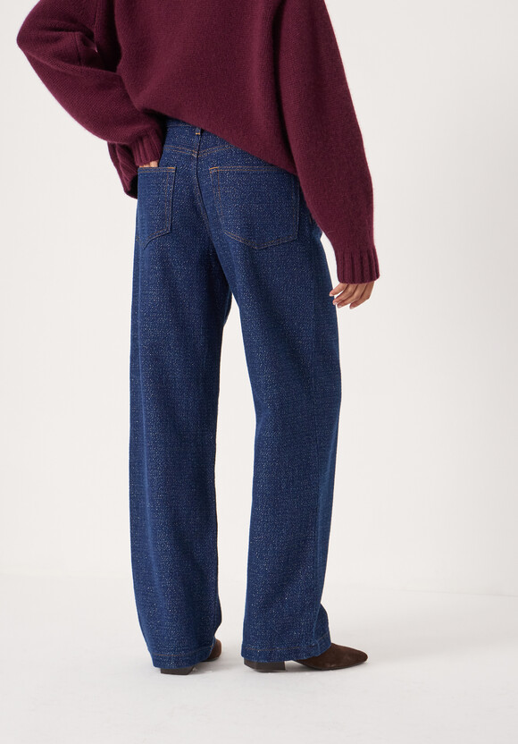 Romy Wide Leg Lurex Jeans