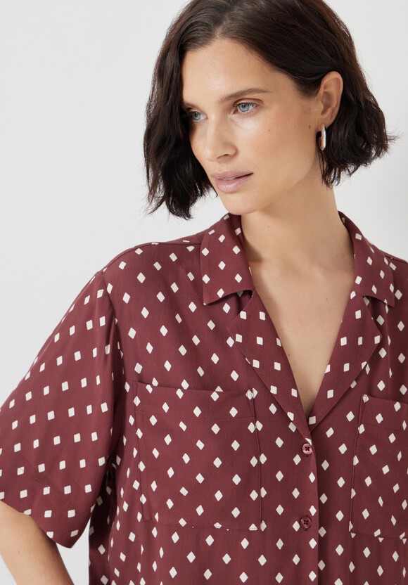 Revere Collar Short Sleeve Shirt