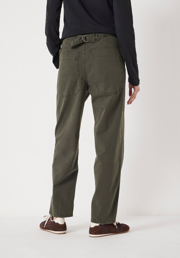 Tapered Leg Casual Trousers