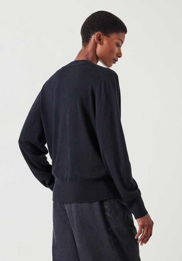 Lauren V Neck Wool Blend Jumper