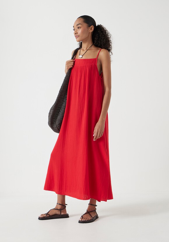 Carmen Cotton Gauze Midi Dress