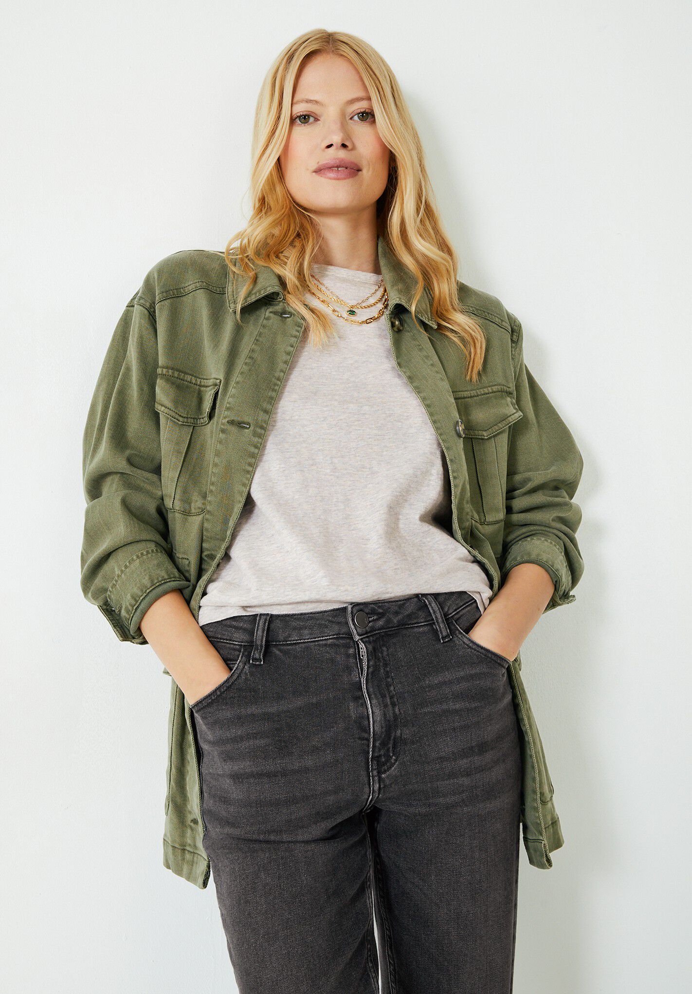 Hush khaki jacket cheap