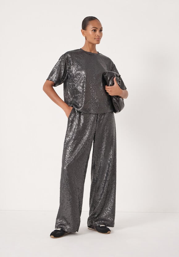 Sequin Wide Leg Trouser Sequin Wide Leg Trouser
