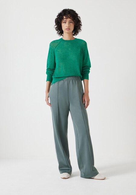 Elsie Gauzy Wool Blend Crew Jumper