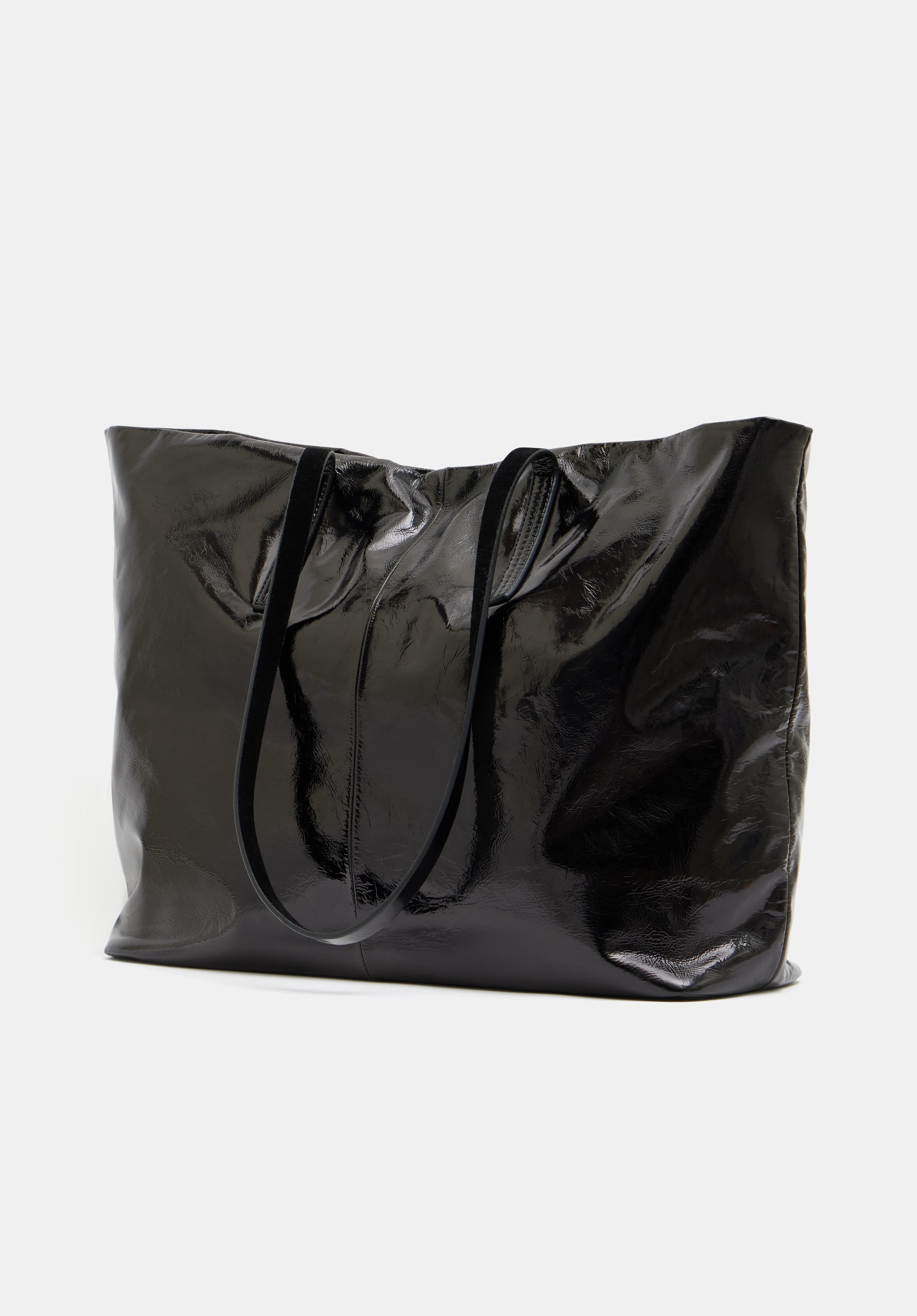 Patent leather bag deals