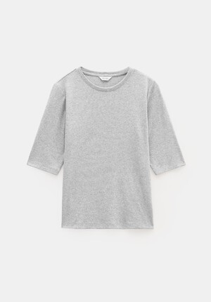 Slim Fit Ribbed T-Shirt