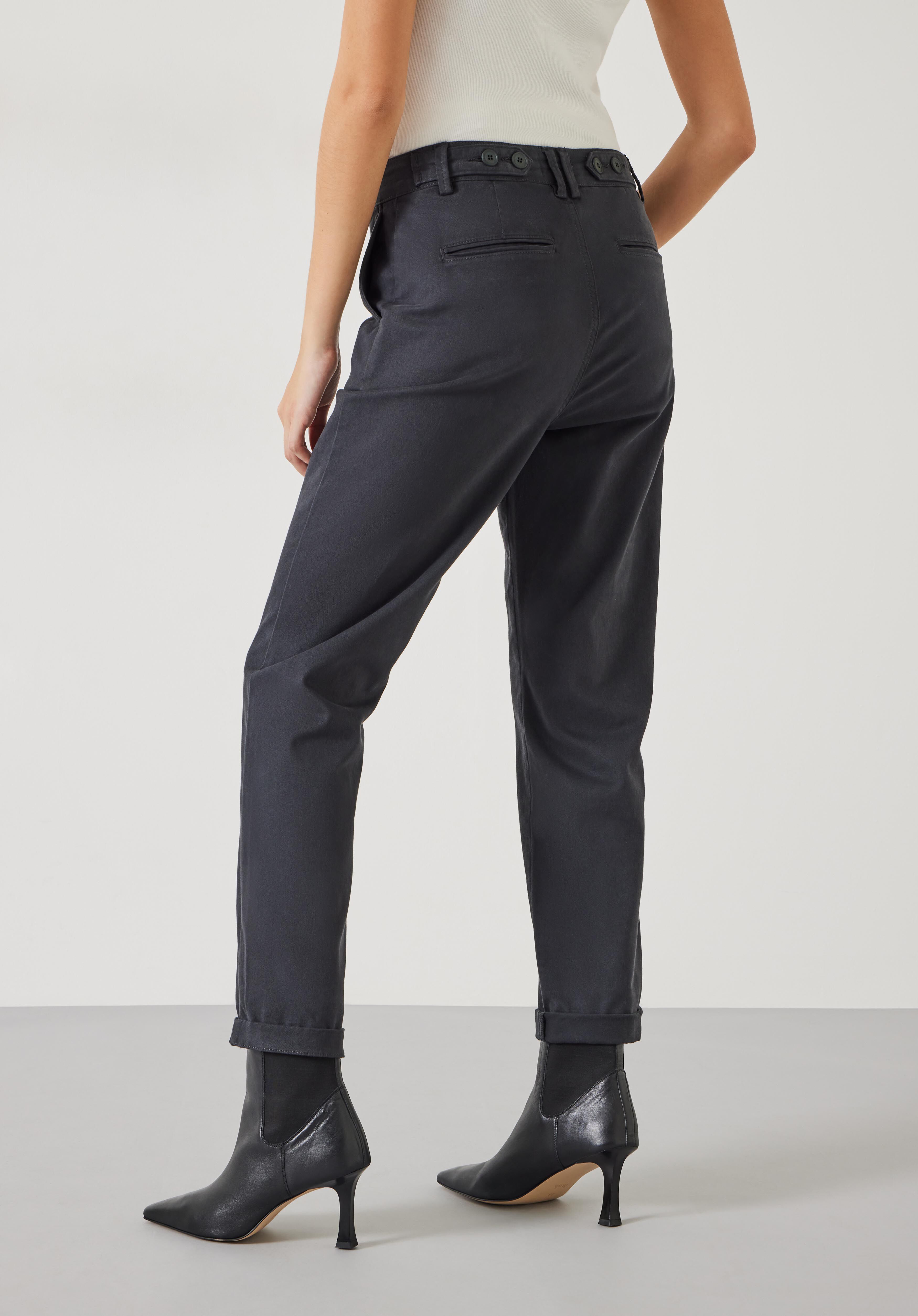 Raw hem chinos top