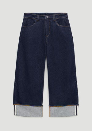 Faith Turn Up Barrel Leg Jeans
