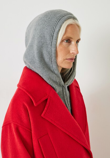 Rib Knitted Hood