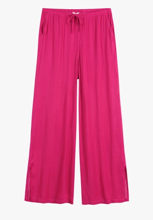 Wide Leg Satin Trousers
