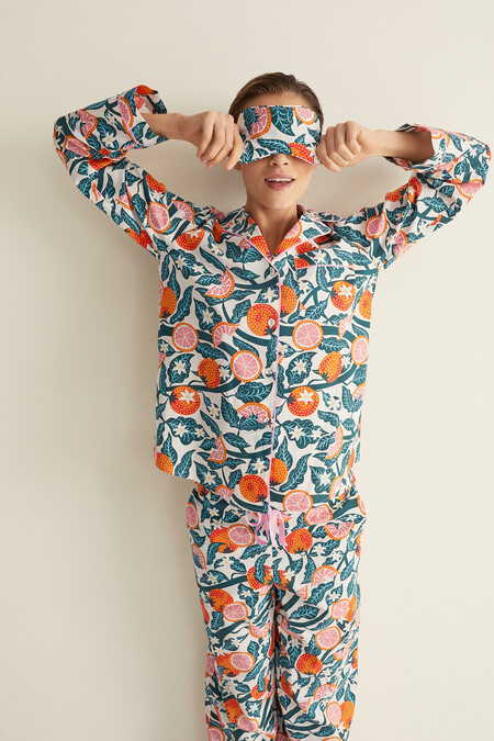 Isla Printed Cotton Pyjama Set