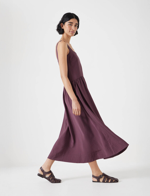 Air Flow Square Neck Midi Ballerina Dress