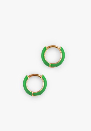 Effie Enamel Hoop Earring