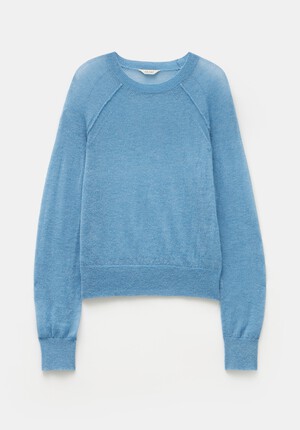 Elsie Gauzy Wool Blend Crew Jumper