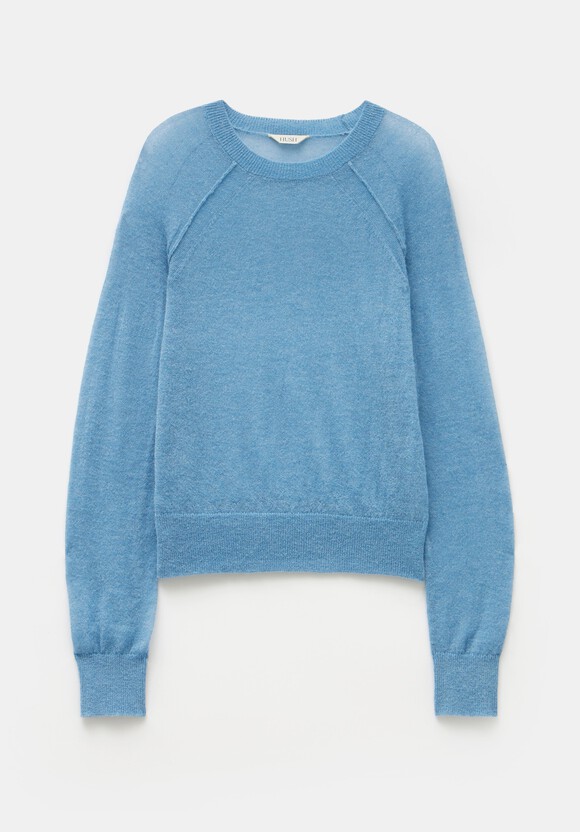 Elsie Gauzy Wool Blend Crew Jumper