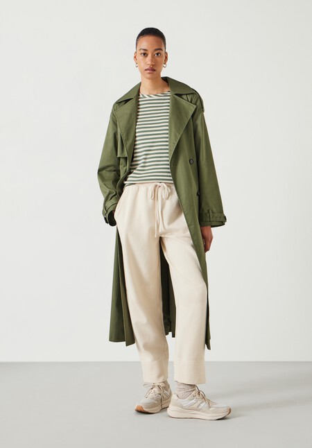 Emily Cotton Striped Puff Sleeve Top