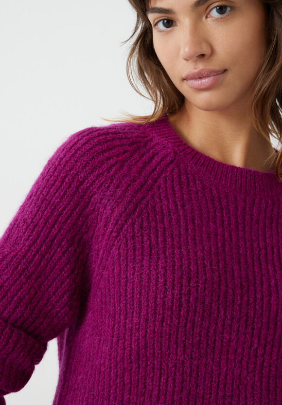 Alma Fluffy Raglan Crew Wool Blend Jumper