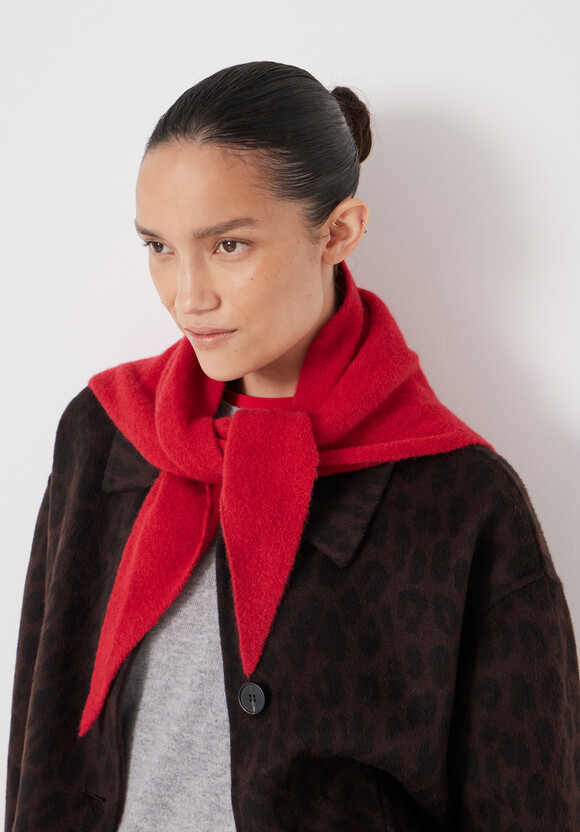 Wool Blend Triangle Scarf
