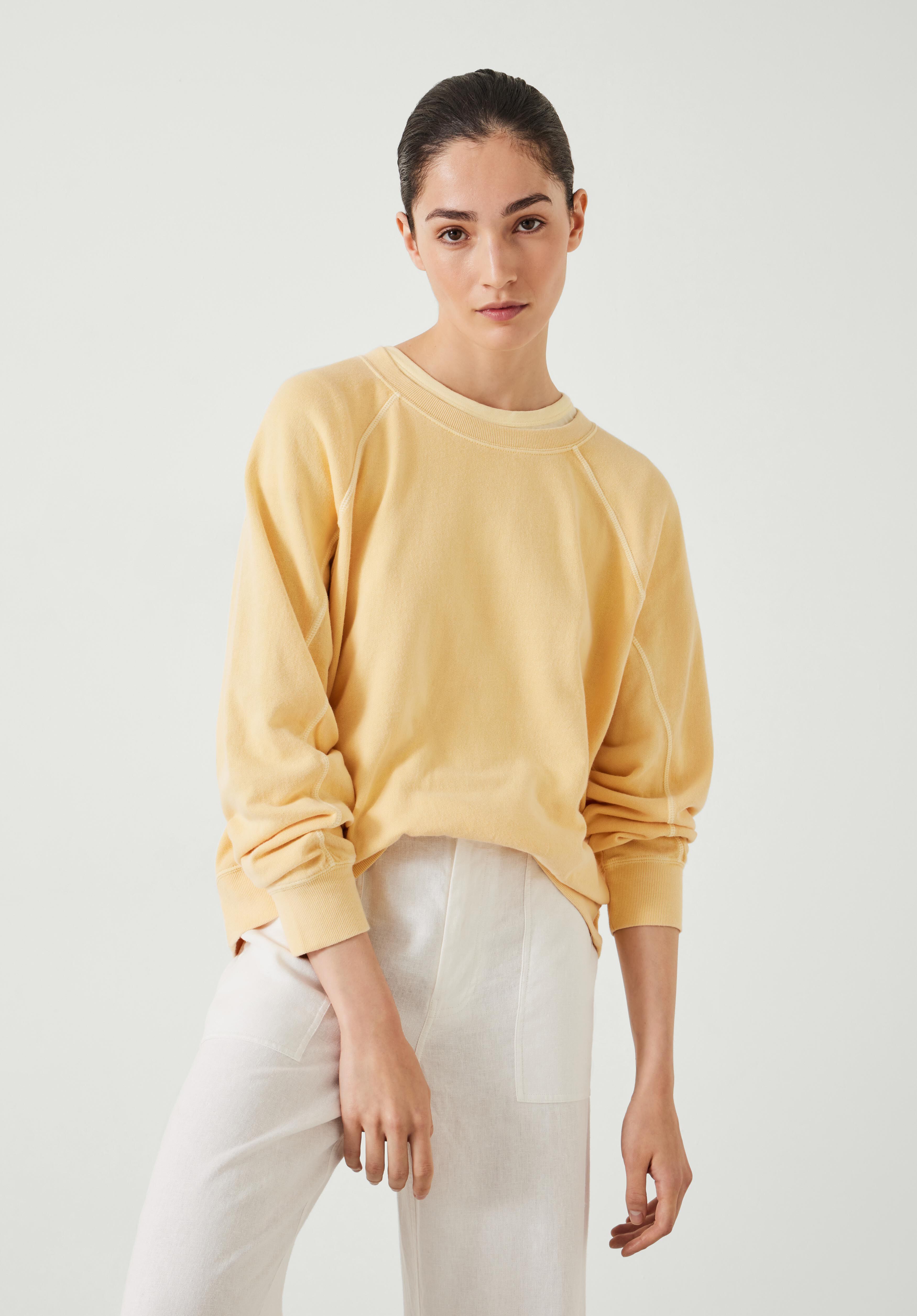 Kara Lightweight Sweatshirt Butter Lemon hush