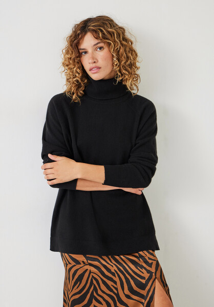 Cashmere Roll Neck Jumper