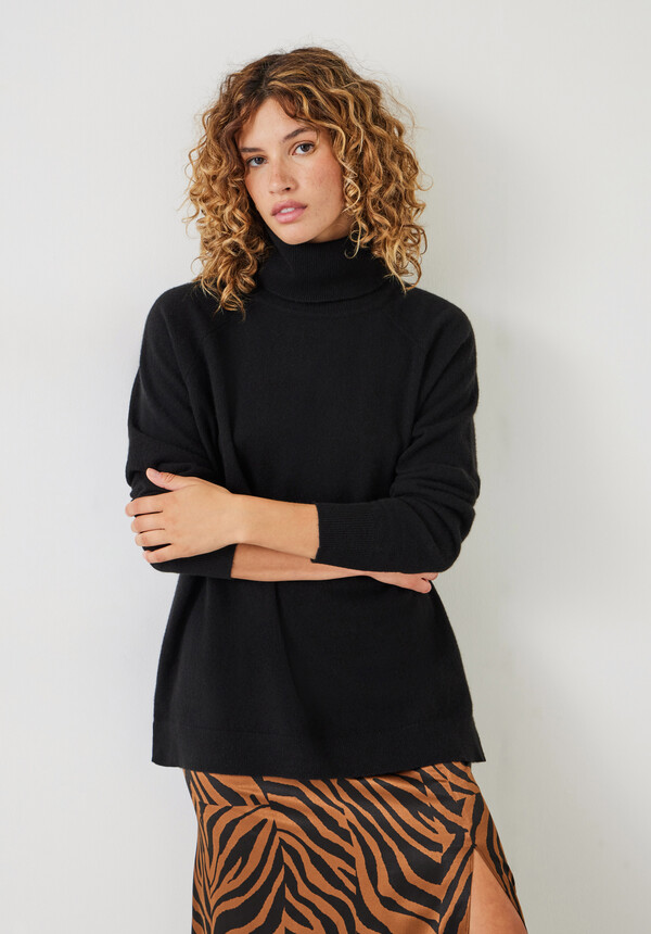 Cashmere Roll Neck Jumper