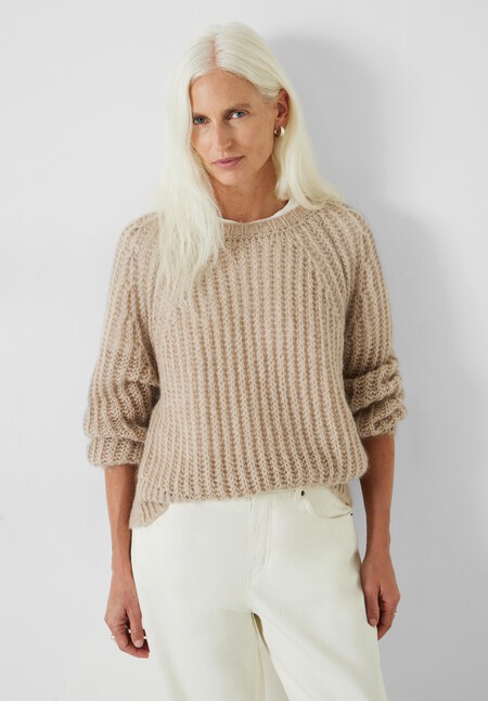 Tabby Fluffy Jumper With Mohair