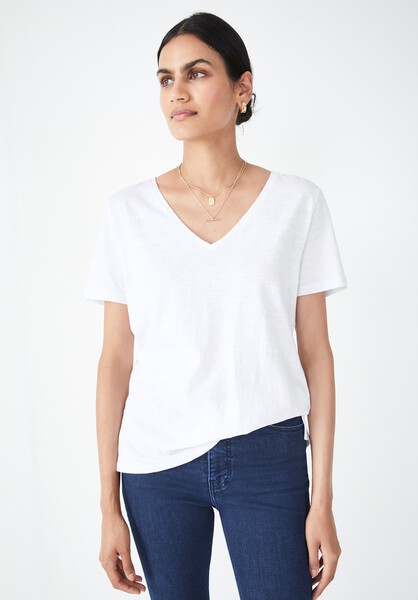 Cali Cotton Slub V Tee