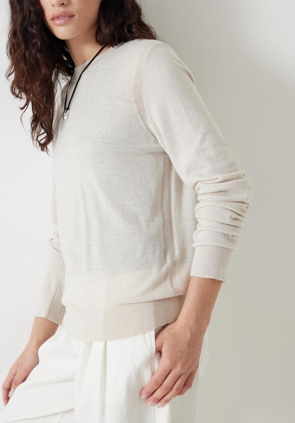Fine Knit Wool Blend Jumper