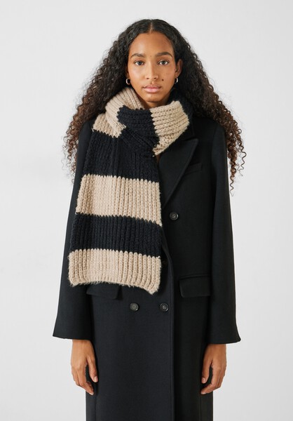 Morgan Knitted Stripe Scarf
