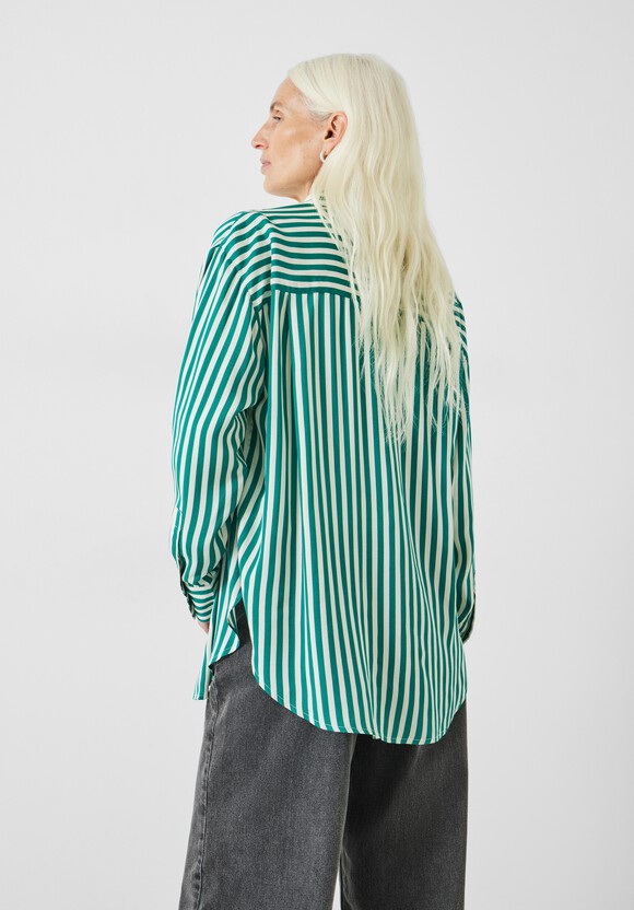 Emely Oversized Stripe Fluid Shirt