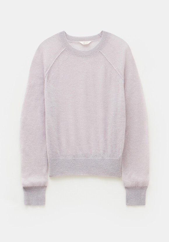Elsie Gauzy Wool Blend Crew Jumper