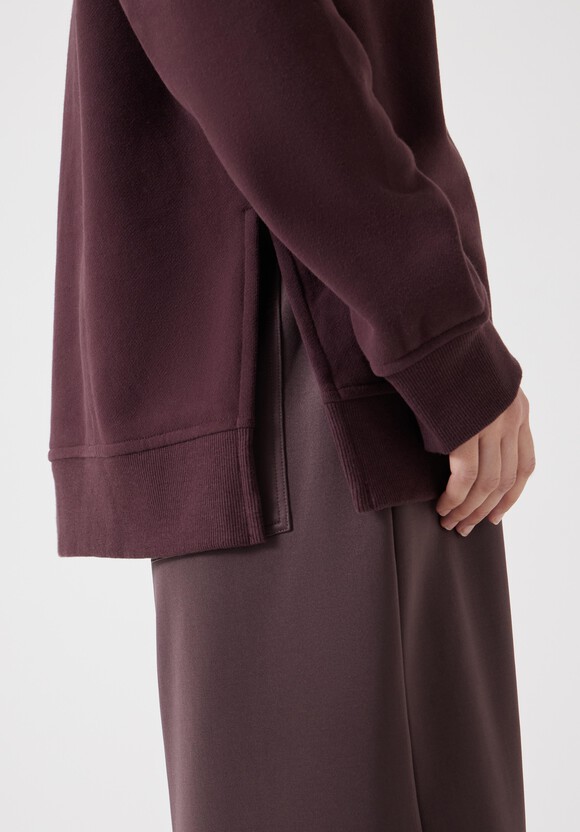 Popper Detail Sweatshirt