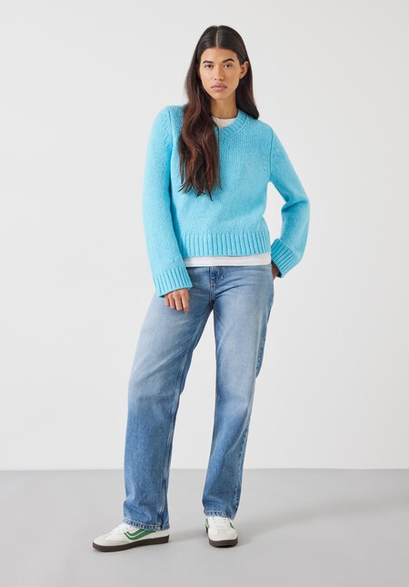 Marra High V Neck Knitted Jumper