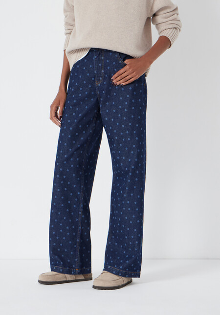 Romy Laser Spot Print Jeans