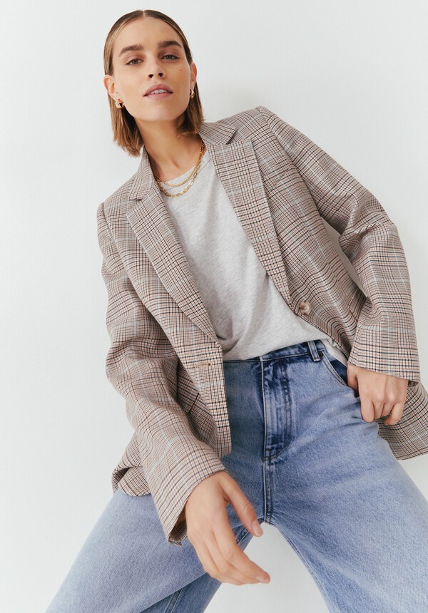 Meena Checked Blazer