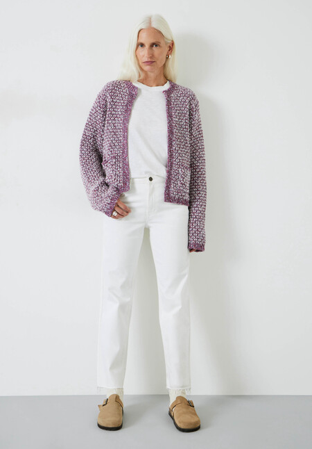 Girija Textured Stitch Knitted Cardigan