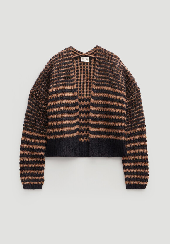 Skye Wool Blend Stripe Cardigan